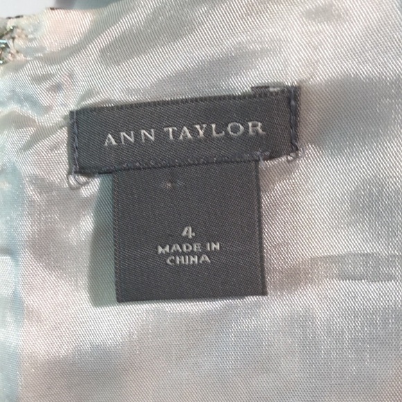 AnnTaylor 100 silk animal print sheath fitted dress lined back zip 4 - Picture 4 of 8